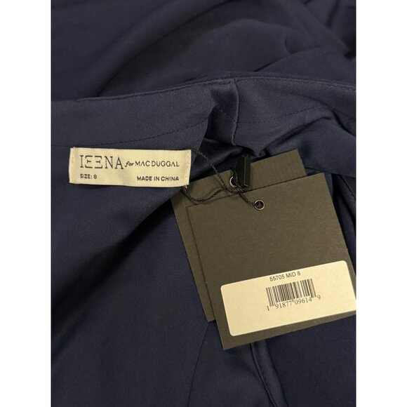 Mac Duggal A-Line Rhinestone Waist Evening Gown Midnight Blue Womens Size 8 - Picture 10 of 10